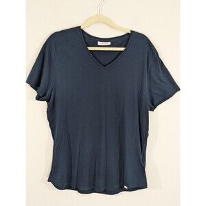Orlebar Brown Navy Tailored Fit V- Neck T-Shirt Sz XL 100% Cotton Everyday